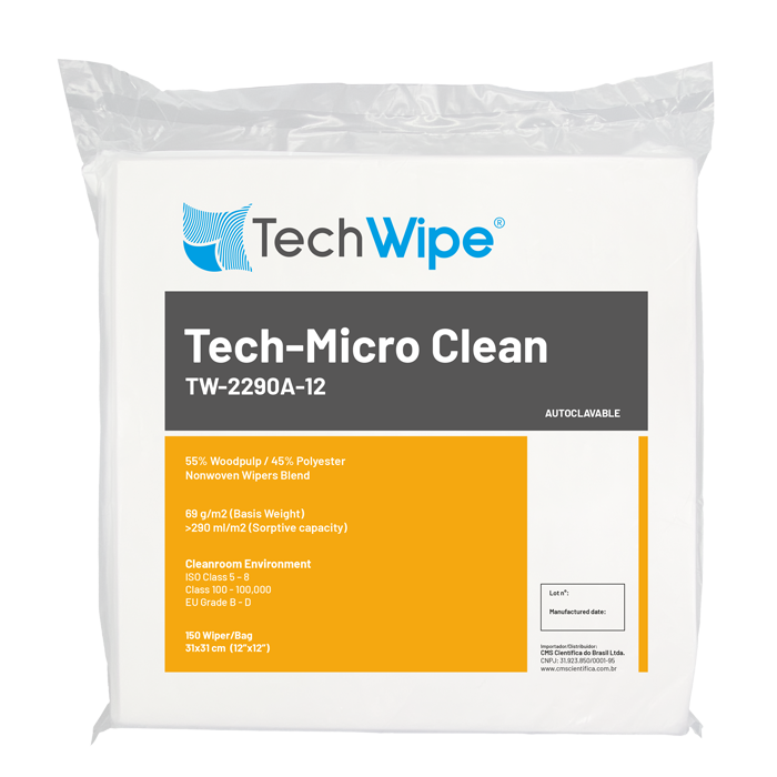 Pano para Sala Limpa Tech-MicroClean TW-2290A-12