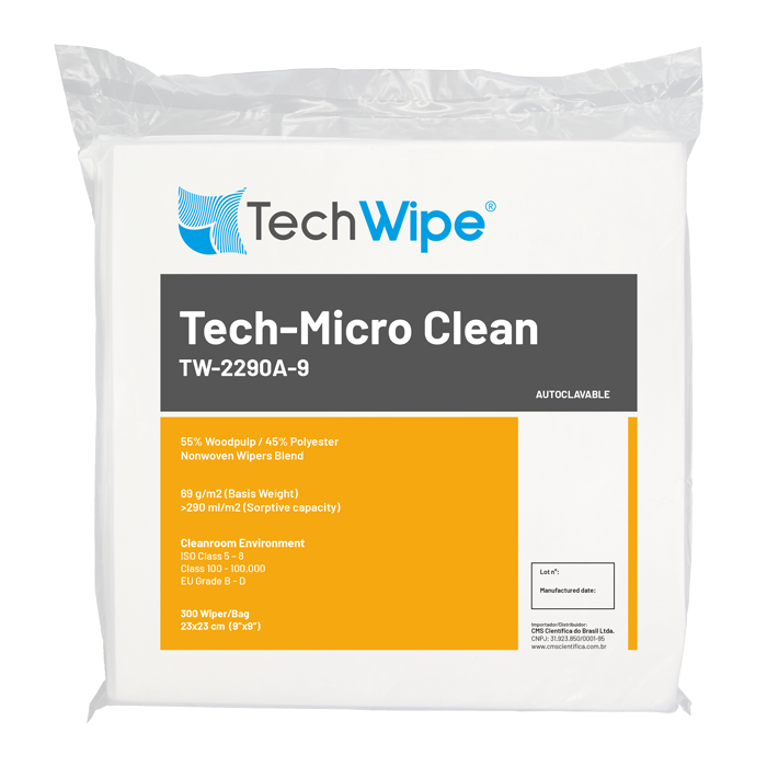 Pano para Sala Limpa Tech-MicroClean TW-2290A-9